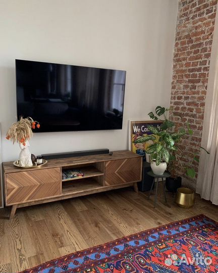 Тумба под тв Fusion из массива дерева 160х55х40 см