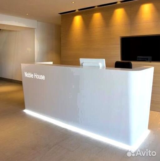 Ресепшн для офиса из искусственного камня