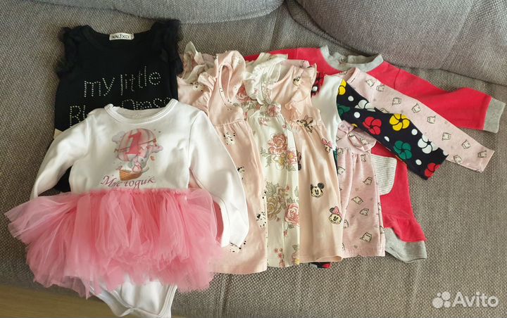 Пакетом платье для девочки 74