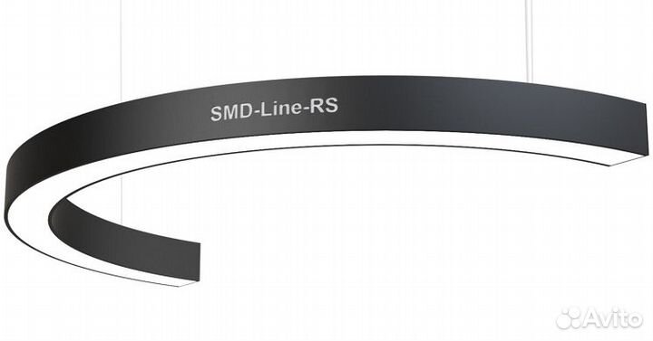 Светодиодный светильник в форме полукольца
