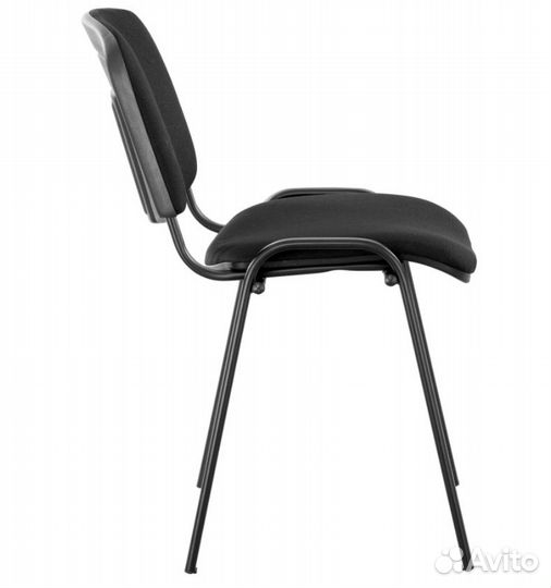Стул для персонала и посетителей изо,ткань черный