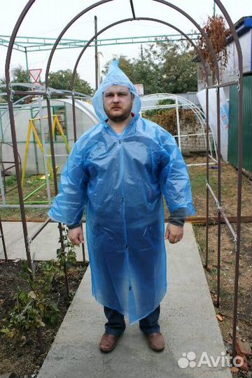 Плащ дождевик из полиэтилена (оптом)