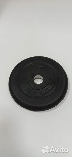 Диск стальной обрезиненный 2.5 кг D31 мм