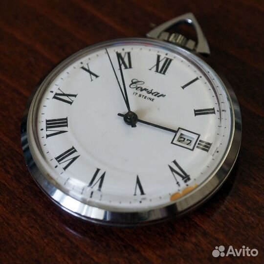 Corsar винтажные карманные механические часы