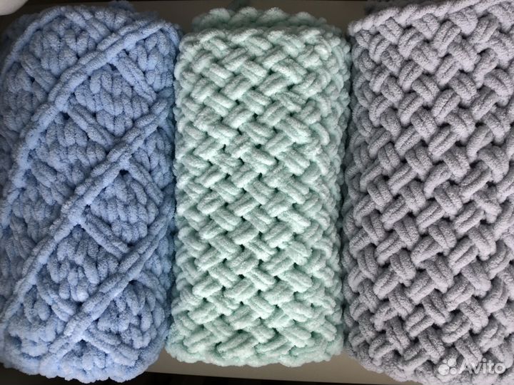 Плед детский из пряжи Alize puffy