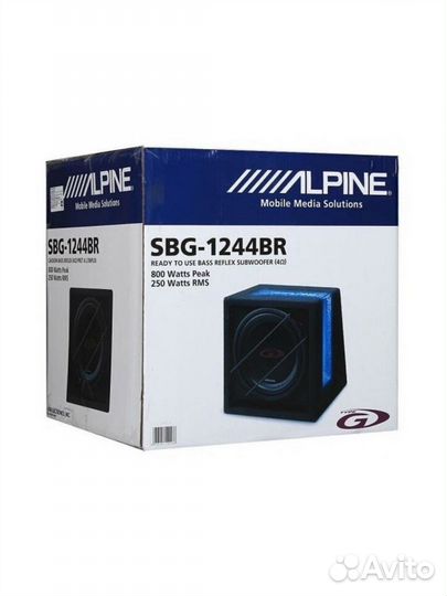 Сабвуфер автомобильный Alpine SBG-1244BR