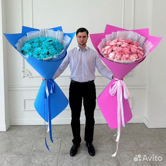 Букет-гигант из хризантем