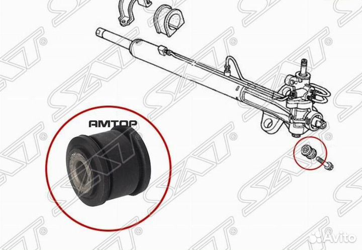 SAT ST-53685-S0X-A01B Сайлентблок рулевой рейки ho
