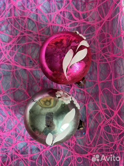 Елочные игрушки «Шары с аппликацией»