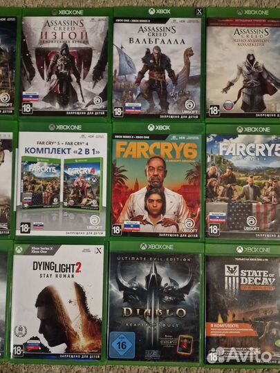 Диски на Xbox one,series x,игры в отличном сост