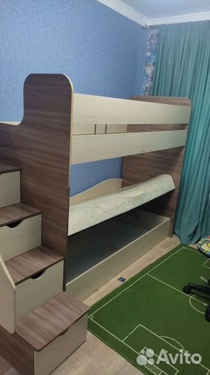 Двухъярусная кровать с диваном бу