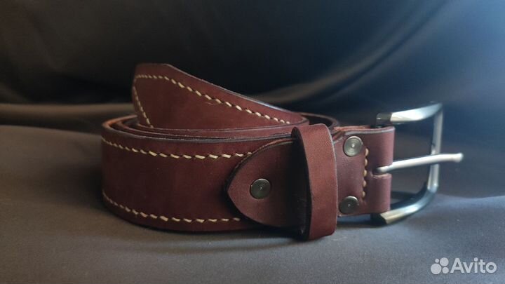 Ремень мужской из натуральной кожи ручной работы