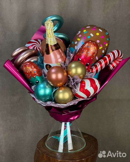 Шарики воздушные гелиевые, аквагрим