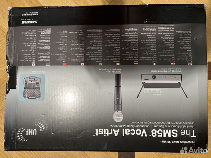 Двухантенная радиосистемa с микрофоном SM58