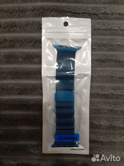 Ремешок на Apple watch миланская петля, синий