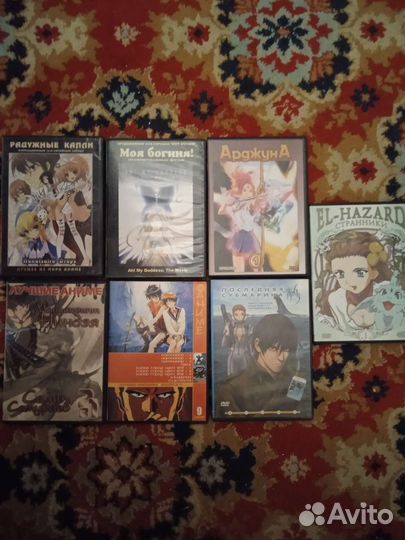 Старые Двд диски с аниме