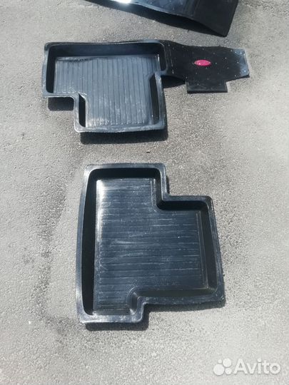 Коврики все сезонные резиновые, 4 шт