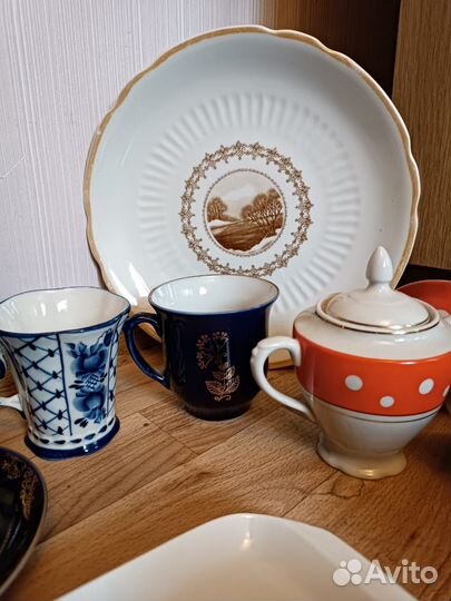Чайные пары лфз Гжель