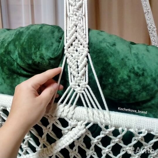 Кресло-качели макраме