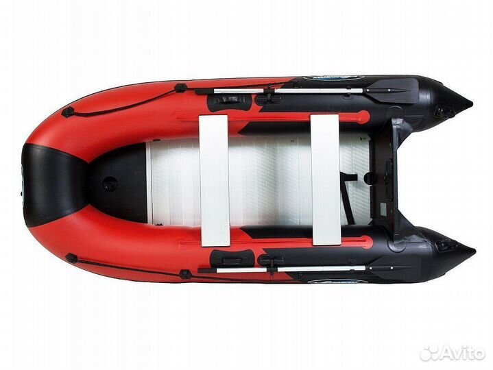 Надувная лодка gladiator B330AL красно-черная