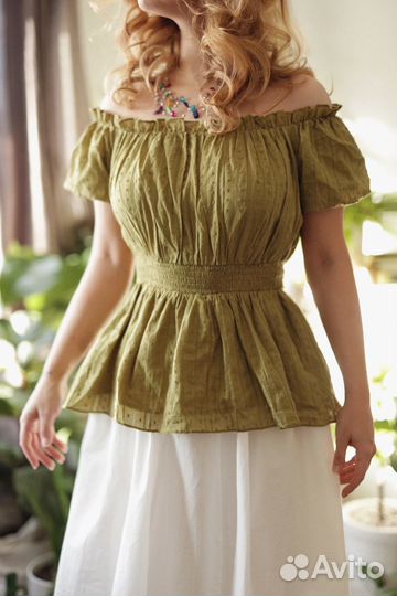 Блуза - топ с открытыми плечами