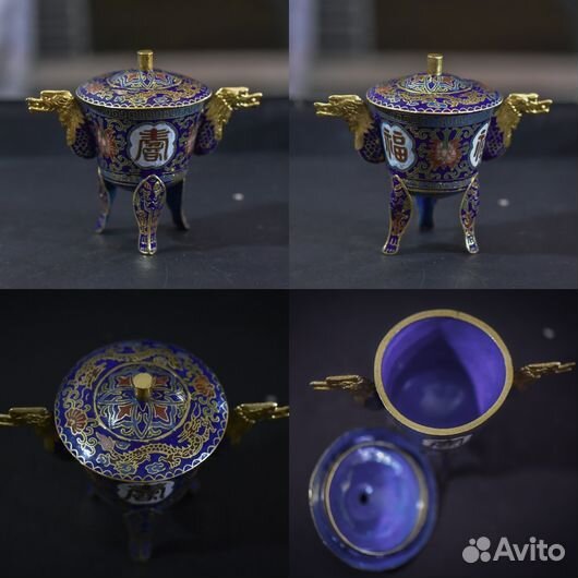 Ваза клуазоне бронь для Евгения