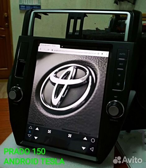 Toyota Land Cruiser Prado Tesla магнитола Android