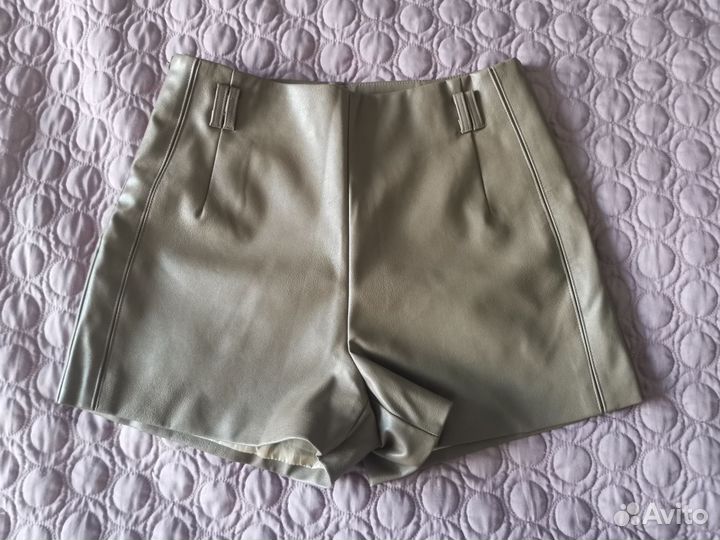 Шорты из эко кожи женские 46