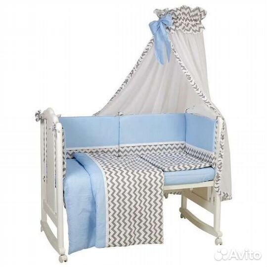 Набор в кроватку Polini kids 7предметов