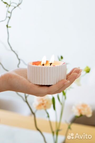 Ароматическая свеча в гипсе 80 мл