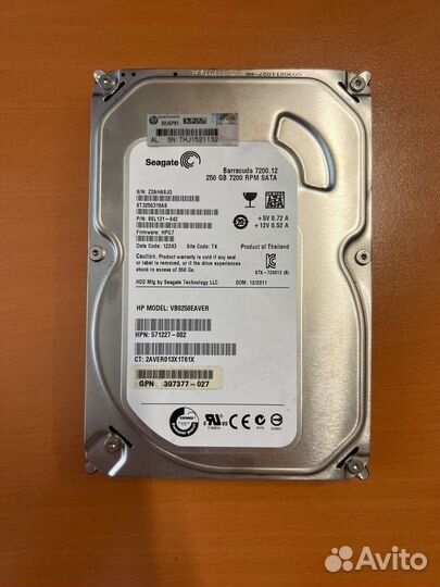 Жёсткий диск SATA 3.5 250 GB Seagate Barracuda