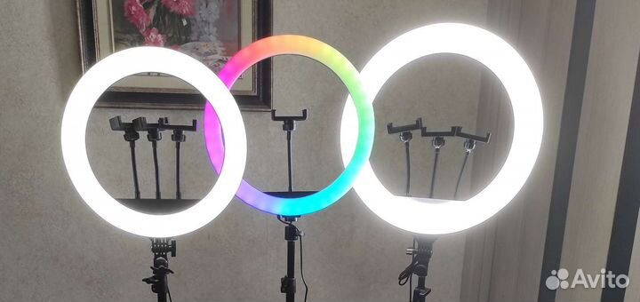 Кольцевая лампа для селфи 26 и 30/36см.+ штатив