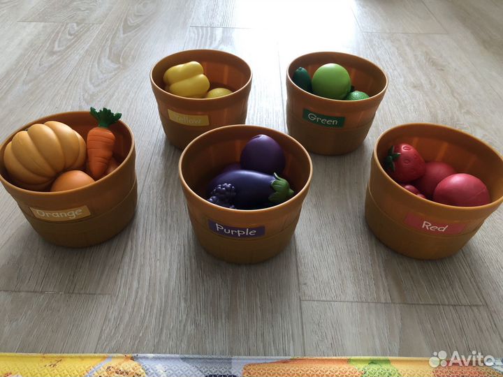 Learning resources Овощи и фрукты сортировка