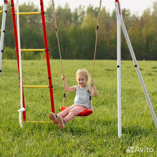 Детские пластиковые качели лодочка
