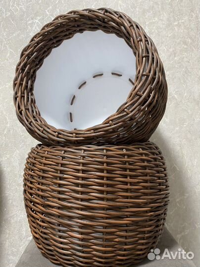 Кашпо из ротанга