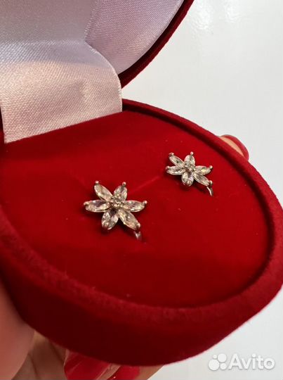Серьги серебро 925 пробы