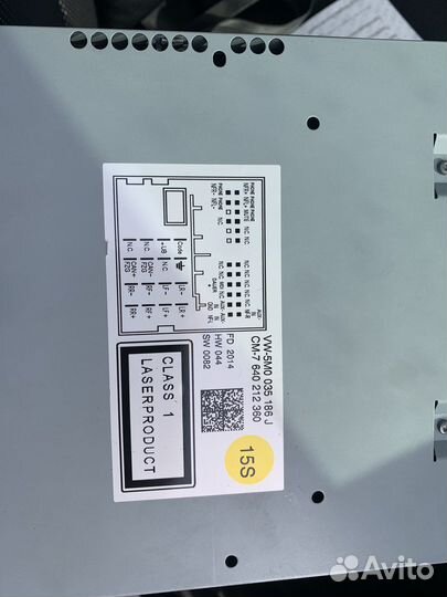 Оригинальная магнитола volkswagen