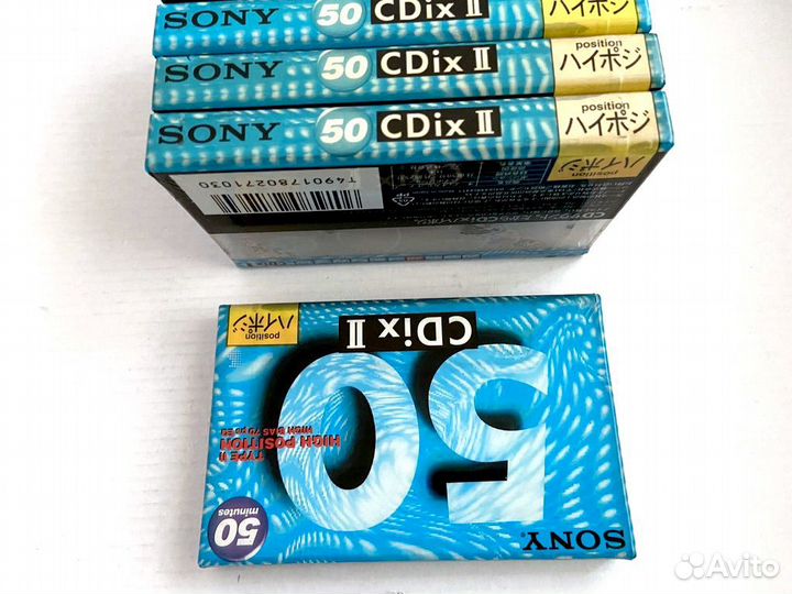 Аудиокассеты кассеты Sony CDix II 50 - 1994 г