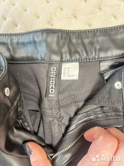 Брюки кожаные