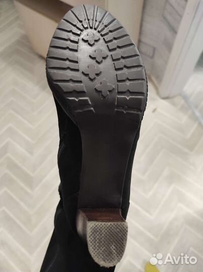 Сапоги натуральная замша 38
