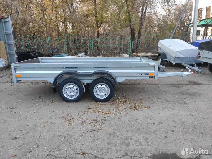 Прицеп Спутник 3215/33, 2 оси без тента и каркаса