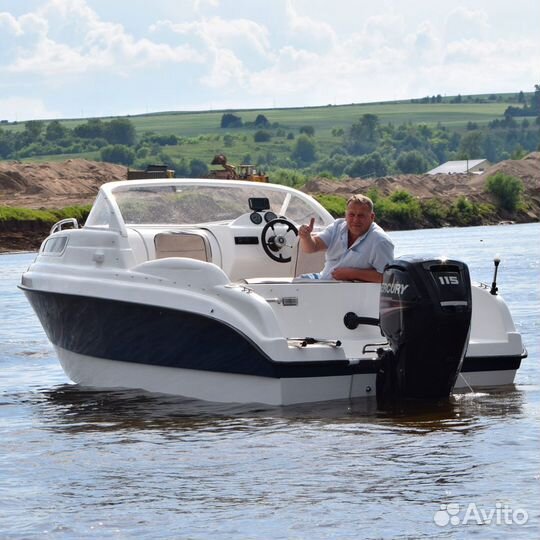 Новый катер с каютой Неман 550 от производителя