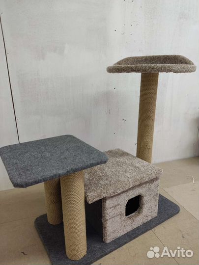 Когтеточка домик для кошки новый