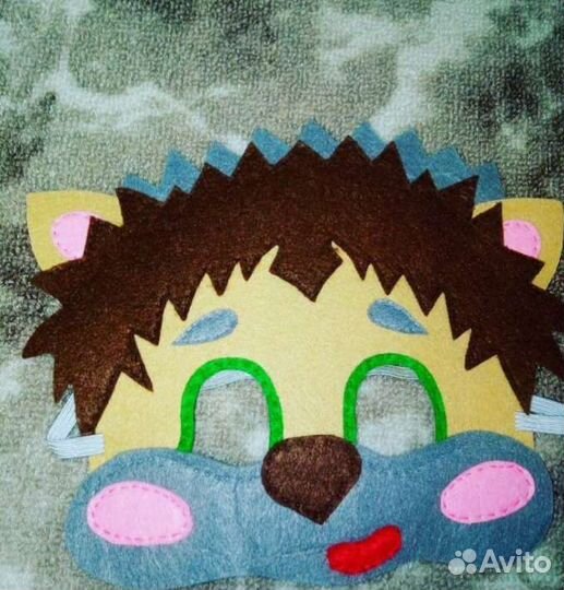 Маска/тигрёнок/волк/мышь /ёж и другие