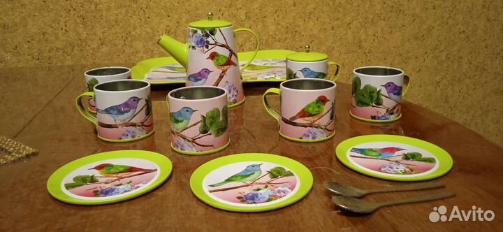 Детская посуда, металл, Китай