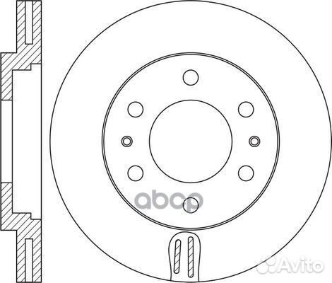 Диск тормозной mitsubishi pajero sport III (KS)