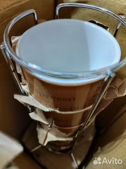 Кофейный набор 12 предметов на подставке