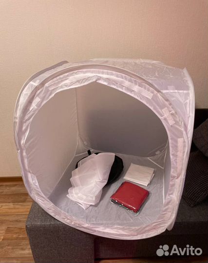 Cветовой (лайт) куб (80х80 см) + фотофоны 4шт