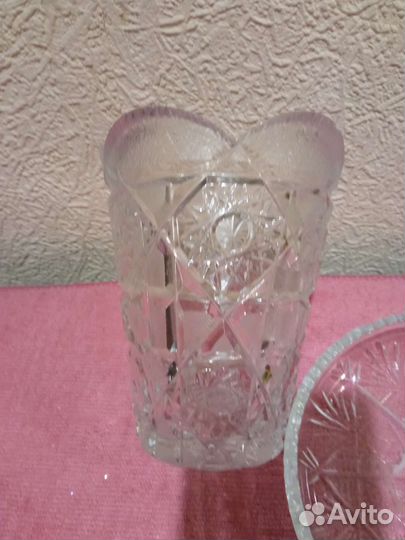 Хрустальные вазы, графины СССР