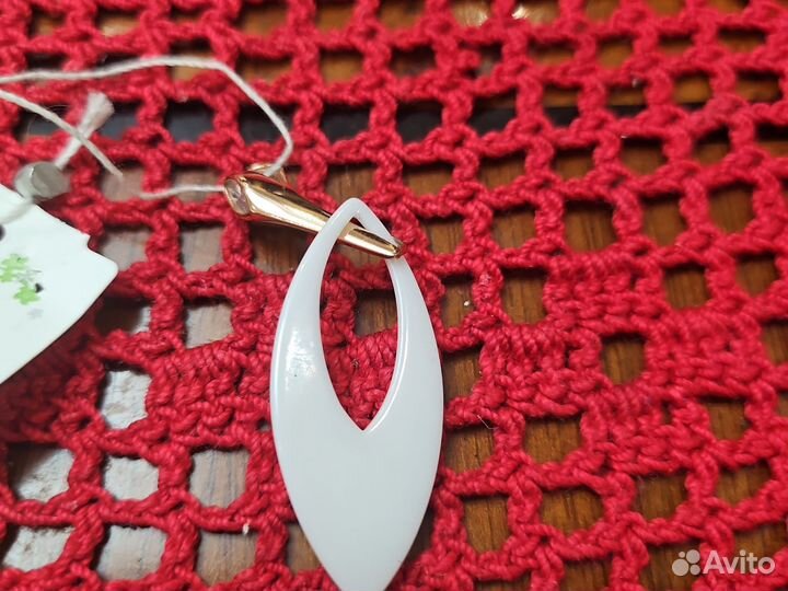 Кулон серебро с керамикой